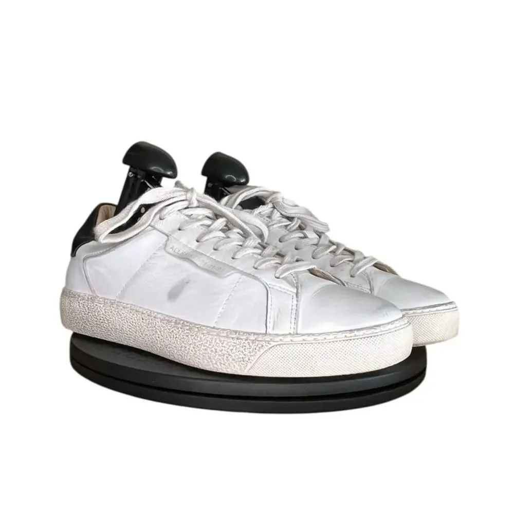 Womens AllSaints Sheer Low Top Classic Sneakers Size 7 White - Picture 3 of 6